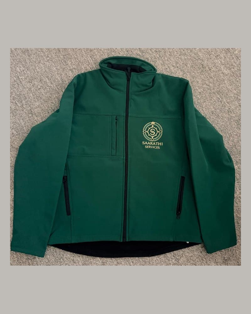 Green Saarathi Services softshell jacket